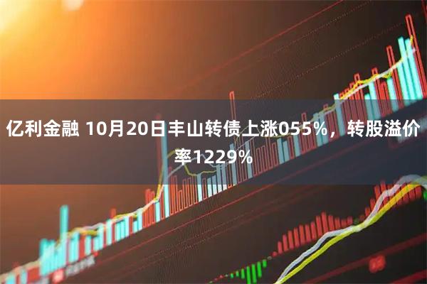 亿利金融 10月20日丰山转债上涨055%，转股溢价率1229%