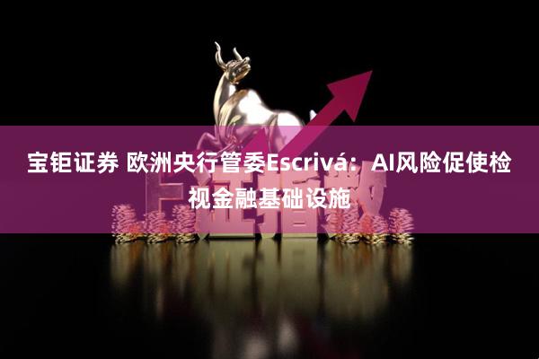宝钜证券 欧洲央行管委Escrivá：AI风险促使检视金融基础设施